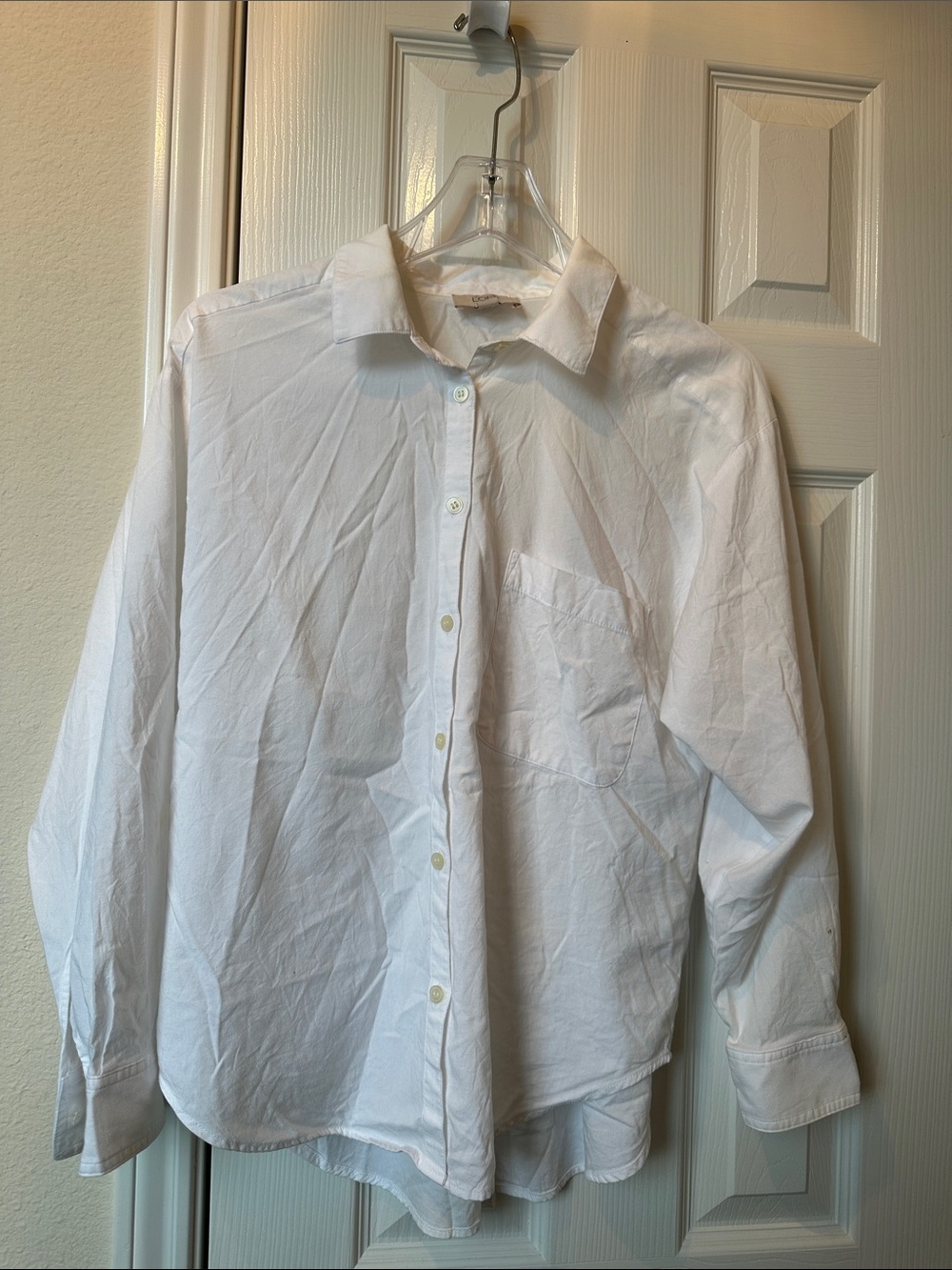 LOFT White Men’s Casual Button-Down Shirt